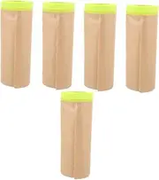 5 Rolls Masking Paper for Painting Adhesive Furniture Protective Paper Non-Slip Tape Easy to Apply and Remove