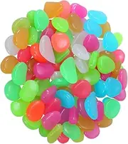 BESPORTBLE Glow Pebbles for Aquarium 400pcs Rocks Decorative Gravel Plant Pot Stones