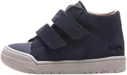 [Bopy] Ravenor Shoes First Steps Leather Trainers Unisex Kids Navy, Navy