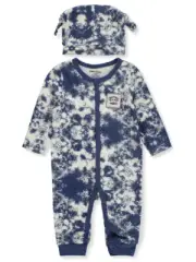 Paul Frank Baby Boys' 2-Piece Footed Coveralls With Cap