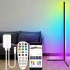 LED Corner Lamp Ambient Lighting 62" Tall Standing Floor Lamps for Bedroom