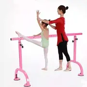 Dance Bar Ballet Bar Ballet Bar Adjustable Freestanding Heavy Duty Dance Stretching Ballet Bar Portable for Home (Pink 2.5m)