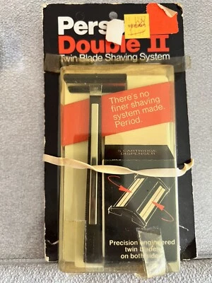 Vintage Personna Double II Twin Blade Shaving System with 10 Blades