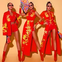 在飛比找ETMall東森購物網優惠-性感套裝夜場中國風gogo舞蹈服