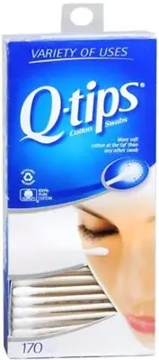 Q Tips Cotton Swabs Size 170s Q-Tips Cotton Swabs 170 Ct