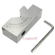 CNC Milling Precision Mini Adjustable Angle V Block 0°-60° Vice Grip Hold Clamp