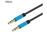 Audio Cable Professional High Fidelity 3.5mm Jack 3.5mm Jack Male to Male AUX Cord Adapter for Laptop Blue