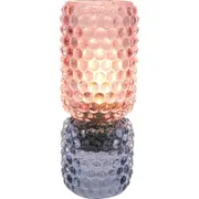 LVD Led Glass Home/Room Bedside Lamp Light Tabletop Decor 21cm Blue/Peach
