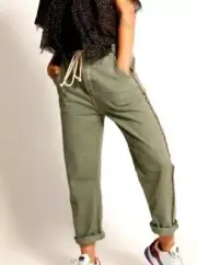 New One Teaspoon Safari High Waist Jeans Womens 22 Super Khaki Green