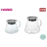 《有。餐具》日本製 HARIO V60 雲朵玻璃咖啡壺 咖啡壺 玻璃壺 雲朵壺 咖啡下壺 花茶壺 360ML 600ML