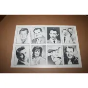Country Roundup Magazine Card Sheet UNCUT 1960'S Loretta Lynn / Bobby Lord