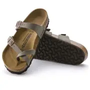BIRKENSTOCK MAYARI STONE WOMEN'S CROSSED FLIP FLOPS BIRKO FLOR NUBUCK