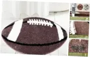 Football Rugs - Elegant Fluffy Sports Rug Football Room Decor, Boy's Bedroom,