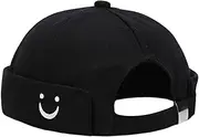 [Malaxlx] Mens Docker Hat Cap Brimless Hats Beanie Skull Cap Worker Sailor Cap Rolled Cuff Retro Adjustable