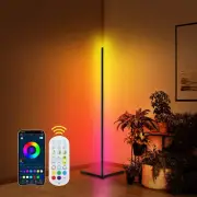 RGB Floor Corner Lamp LED Standing Mood Light Game Bar Decor APP Remote Control