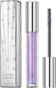 Glitter Mascara | Smudge-Proof Volumizing & Curling Mascara - Womens Lasting Thickening Mascara Natural Shimmer Makeup for Concert Party