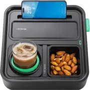Original Tray - Drinks & Snacks Sofa Caddy with Armrest, Table with Phone Stand-