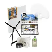 Bob Ross Master Paint Set Artist Bundle - 8oz Lavender Cleaner
