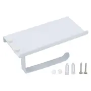 Toilet Paper Holder Phone Shelf Stainless Steel Anti Rust Prevent Slipping Towel Rack for Bathroom Kitchen
