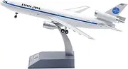 Pre-Built Model Aircraft 27CM for Pan Am Mcdonnell Douglas DC-10-10 N62NA Diecast Model Airplane 1:200 Scale Collectible Aircraft Replica Miniature Airplane Model