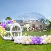 3M PVC Inflatable Clear Bubble House Tent Castle Air Blower For Kids Toy Event