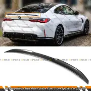 FOR 21-25 BMW G22 430i G82 M4 OE SLEEK STYLE CARBON FIBER BOOT LID TRUNK SPOILER (for: BMW)