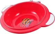 Anneome Double Ear Washbasin Boys and Girls Wash Basin Bath Tub Cartoon Plastic Toddler Washtub Lightweight Portable Random Color