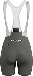 [LAMEDA] Womens Cycling Bib Shorts Padded Bike Bibs, High Stretchy Biking Shorts UPF50+