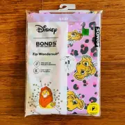 Bonds Baby Wondersuit Size 000 Disney The Lion King Simba Pink Leopard Print