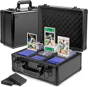 LAYAONE Graded Card Storage Box, Top Loaders Storage Case, Sports Trading Card Box, Cards Slab Case PSA MTG CSG BGS SGC One Touch Magnetic Card Holder, Collector Waterproof Carrying Boxes (Large)