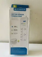 New Envirobrite, Motion Sensor Power Strip, Surge Protector, Energy Saving