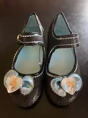 Disney Store Alice in Wonderland Black Sparkly Shoes size 2/3