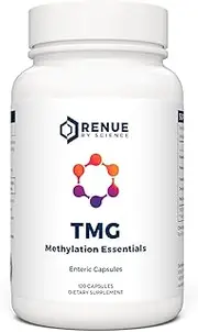 RENUE By Science TMG Methylation Essentials (TMG, Zinc, Folate, B12, B6) - 120 Capsules