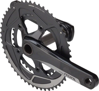 SRAM Rival 22 Crankset 170mm 11-Speed 52/36t 110 BCD GXP Spindle Interface Black