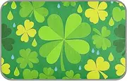 Amooorous St. Patrick’s Clover Green Summer Cooling Dog Blanket Self Cooling pad for Cats for cat Cats Indoor cama refrescante para Perros M