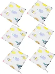 ANDRESLAD 6pcs Washcloths Soft Facial Towels for Versatile Bath Burp Cleaning Towels Breathable Moisture Absorbing Quick Drying for Messy Lunches The Go Use