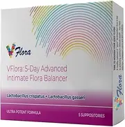 VagiBiom 5-Day Vflora (Lactobacillus crispatus + L. gasseri) to Balance Intimate Flora. Nourish and Nurture Good Flora for Skin Health. Ultra Potent Formula with Natural Formula Vegan Ingredients.