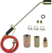 Weed Torch Burner Kit Shrub Weed Grass Killer Butane Gas Garden Tool Nozzl Hose