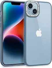 SPIGEN Caseology Skyfall Case Designed for Apple iPhone 14 Plus (2022)(6.7-inch) Bumper Clear Cover - Sky Blue