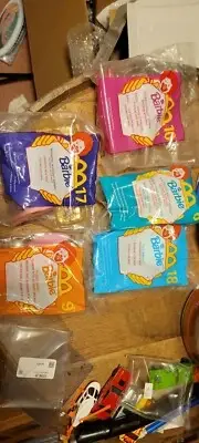 Vintage McDonalds Happy Meal Barbie 7 toys, all sealed in original packaging