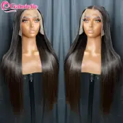 Wig Human Hair 13x4 Transparent Lace Frontal Wigs Brazilian Lace Closure Wig