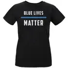 Police Blue Lives Matter Thin Blue Line Womens Organic T Shirt