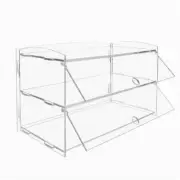 Buildable 2 Level Acrylic Display Case: Farmer's Markets, Pastries, Counter Tops