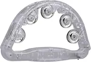 Kisangel 2Pcs LED Handbell Neon Flashing Tambourine for Parties Instruments for Adults for Cheering Entertainment