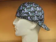 Blue Skull & Crossbones style Welders Cap Tusker Flame Retardant Small x 1