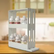 Height Bottle Organizer Pull-out Rack Sliding Spice Rack Organizer for Seasoning