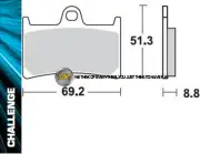FOR YAMAHA XP T-MAX 530 2012 12 FRONT SINTERED BRAKE PADS BRAKING METAL