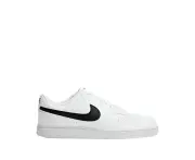 Nike Mens Court Vision Low Better Sneakers Shoes - White/Black