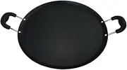 [Oster] Cocina Zadora Comal Round Carbon Steel with Bakelite Handles, Red, 14"