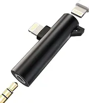 iPhone AUX Adapter for Headphone Dongle(2 in 1)Apple MFI Certified Lightning to 3.5mm Jack Splitter Cable Charger Earbud Audio Cord for 14 13 12 11 Pro Max X Xs Xe Se 7 8 Plus Earphone Adaptador Para